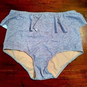 KJ peplum heather bottoms